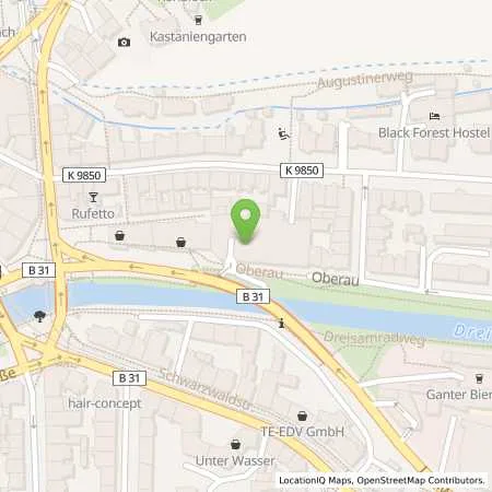 Standortübersicht der Tankstelle badenova AG & Co. KG in 79098 Freiburg