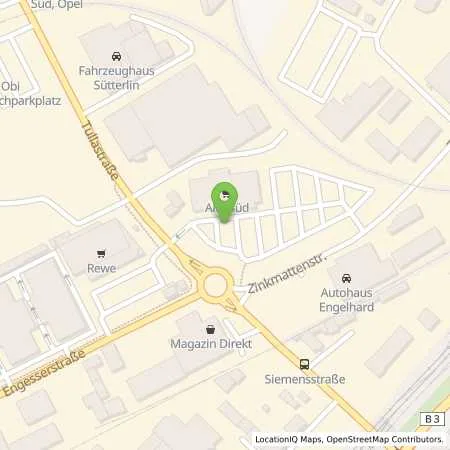 Standortübersicht der Tankstelle ALDI SÜD in 79108 Freiburg