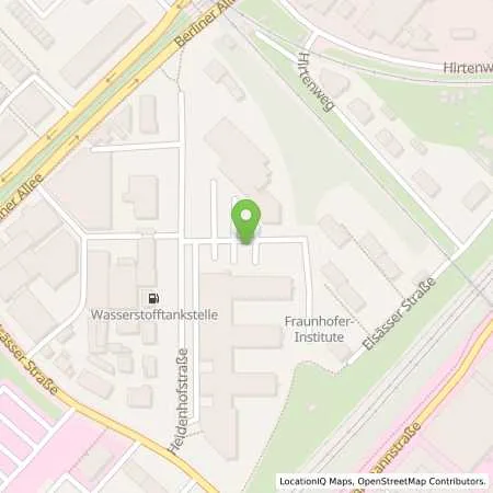 Standortübersicht der Tankstelle Fraunhofer-Gesellschaft zur Förderung der angewandten Forschung e. V. in 79110 Freiburg im Breisgau