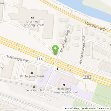 Standortübersicht der Tankstelle Stadtwerke Heidelberg Energie GmbH in 69115 Heidelberg