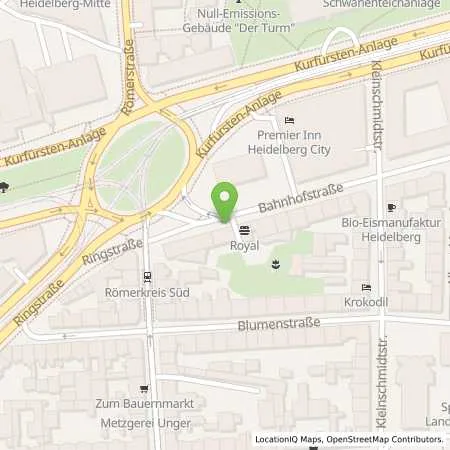 Standortübersicht der Tankstelle Stadtwerke Heidelberg Energie GmbH in 69115 Heidelberg