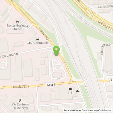 Standortübersicht der Tankstelle EWE Go GmbH in 69115 Heidelberg