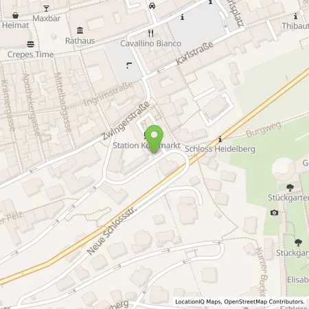 Standortübersicht der Tankstelle Stadtwerke Heidelberg Energie GmbH in 69117 Heidelberg