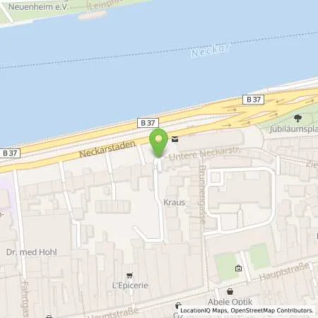 Standortübersicht der Tankstelle Stadtwerke Heidelberg Energie GmbH in 69117 Heidelberg