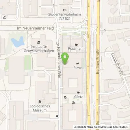 Standortübersicht der Tankstelle Stadtwerke Heidelberg Energie GmbH in 69120 Heidelberg