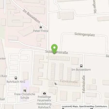 Standortübersicht der Tankstelle Stadtwerke Heidelberg Energie GmbH in 69126 Heidelberg