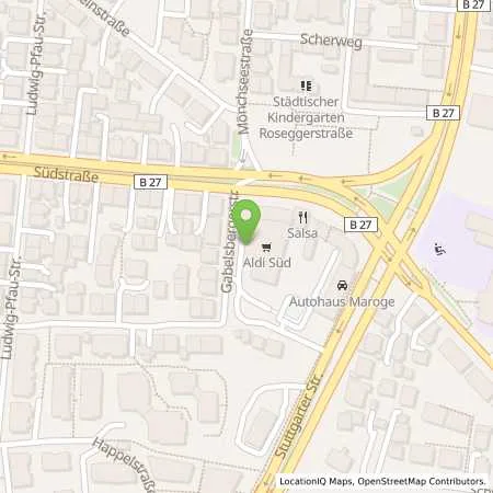 Standortübersicht der Tankstelle ALDI SÜD in 74074 Heilbronn