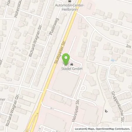 Standortübersicht der Tankstelle Autohaus Heermann und in 74074 Heilbronn