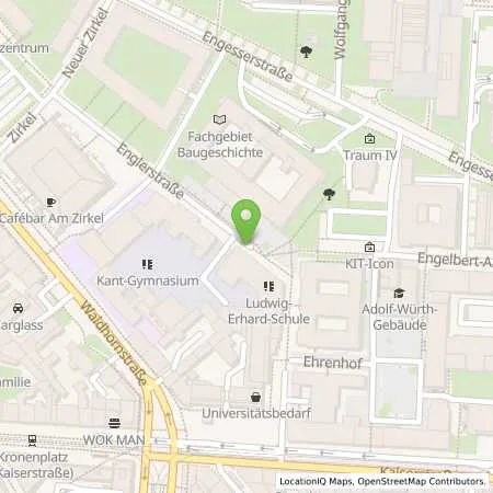 Standortübersicht der Tankstelle EnBW mobility+ AG und Co.KG in 76131 Karlsruhe