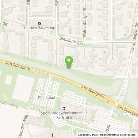 Standortübersicht der Tankstelle EnBW mobility+ AG und Co.KG in 76131 Karlsruhe