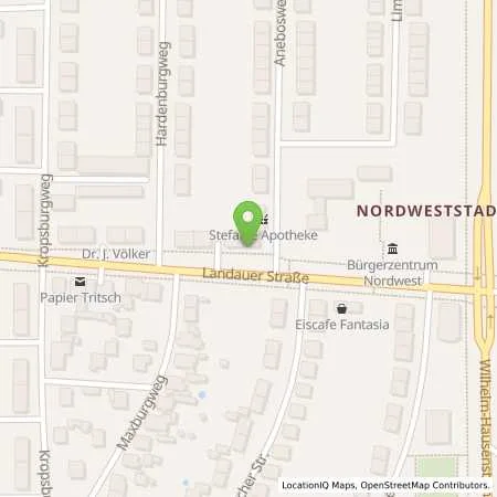 Standortübersicht der Tankstelle EnBW mobility+ AG und Co.KG in 76185 Karlsruhe