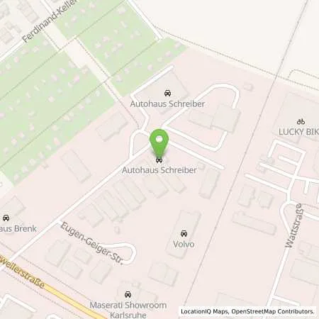 Standortübersicht der Tankstelle EnBW mobility+ AG und Co.KG in 76187 Karlsruhe