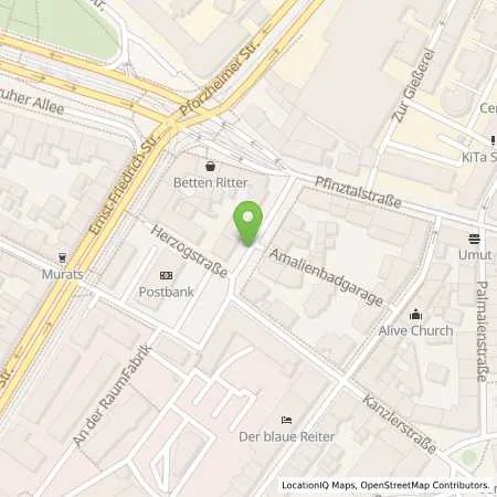 Standortübersicht der Tankstelle EnBW mobility+ AG und Co.KG in 76227 Karlsruhe