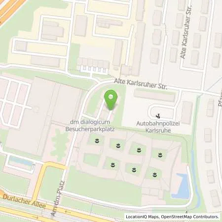 Standortübersicht der Tankstelle EnBW mobility+ AG und Co.KG in 76227 Karlsruhe