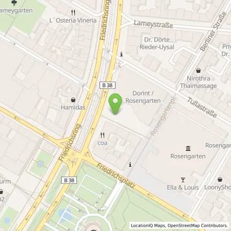 Standortübersicht der Tankstelle MVV Energie AG in 68161 Mannheim