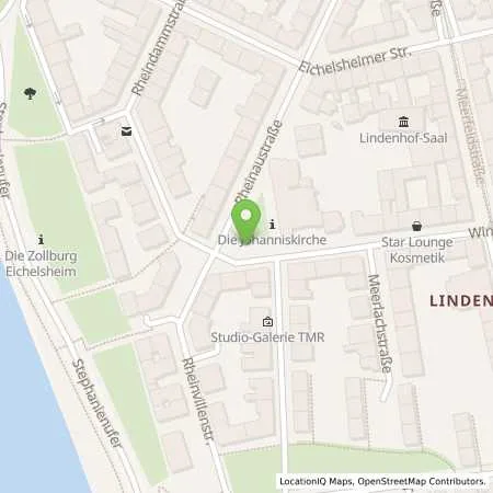 Standortübersicht der Tankstelle MVV Energie AG in 68163 Mannheim