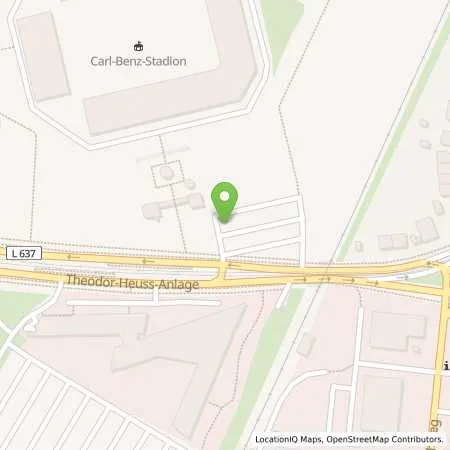 Standortübersicht der Tankstelle MVV Energie AG in 68165 Mannheim