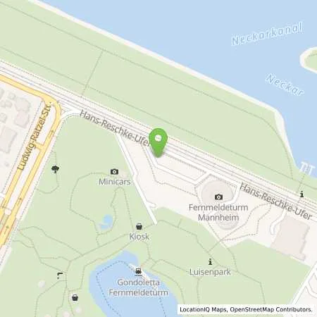 Standortübersicht der Tankstelle MVV Energie AG in 68165 Mannheim