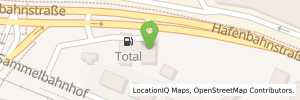 Position der Tankstelle Total Station