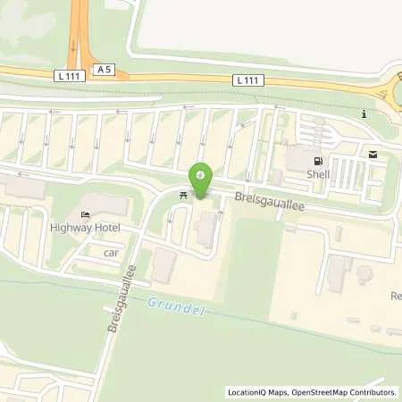 Standortübersicht der Tankstelle Shell Europa-Park-Rasthof in 79336 Herbolzheim