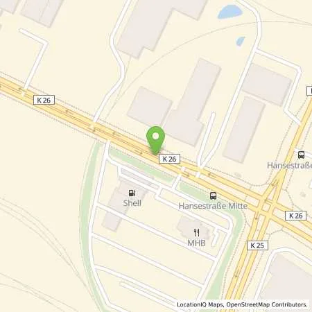 Standortübersicht der Tankstelle Shell Station in 38112 Braunschweig