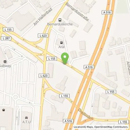 Standortübersicht der Tankstelle Aral Station in 46145 Oberhausen