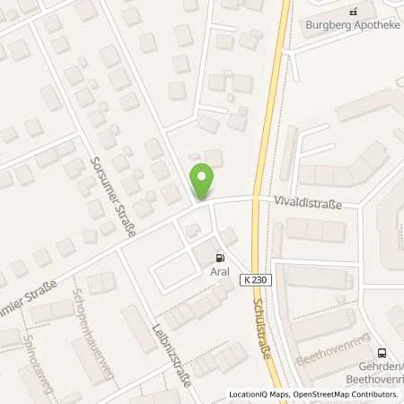 Standortübersicht der Tankstelle Aral Station in 30989 Gehrden