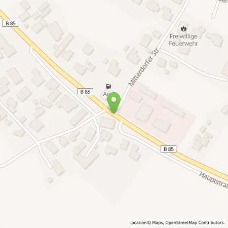 Standortübersicht der Tankstelle Aral Station in 93426 Roding