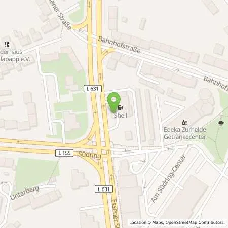 Standortübersicht der Tankstelle Shell Station in 46242 Bottrop