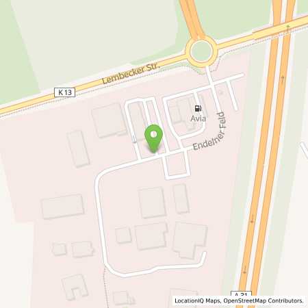 Standortübersicht der Erdgas (CNG) Tankstelle: Avia Station in 46286, Dorsten
