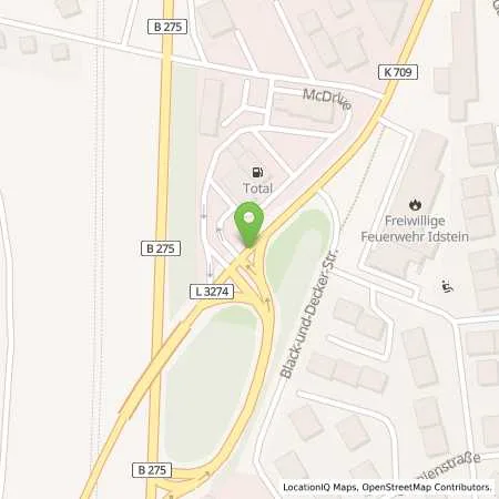 Standortübersicht der Tankstelle Total Station in 65510 Idstein