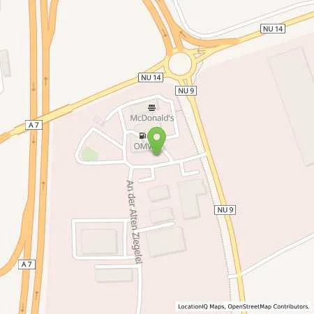 Standortübersicht der Tankstelle OMV Tankstelle in 89269 Vöhringen