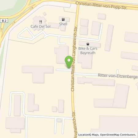 Standortübersicht der Erdgas (CNG) Tankstelle: Shell Station in 95448, Bayreuth
