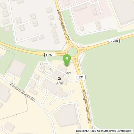 Standortübersicht der Tankstelle Aral Station in 53639 Königswinter