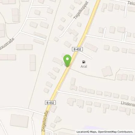 Standortübersicht der Tankstelle Aral Station in 23795 Bad Segeberg