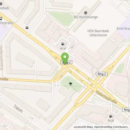 Standortübersicht der Tankstelle Aral Station in 22305 Hamburg