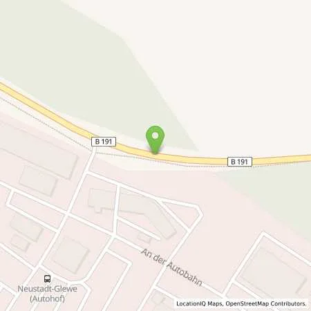 Standortübersicht der Tankstelle Hoyer Autohof in 19306 Neustadt-Glewe