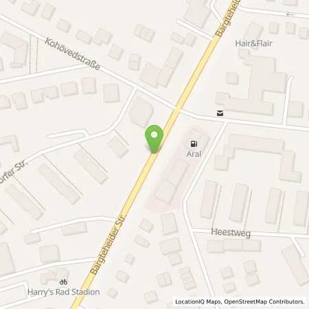 Standortübersicht der Tankstelle Aral Station in 22143 Hamburg