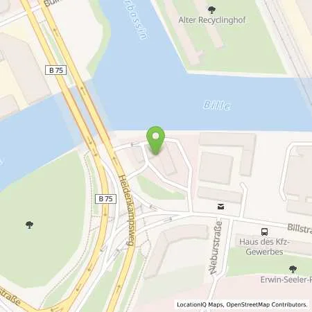 Standortübersicht der Tankstelle Esso Station in 20539 Hamburg