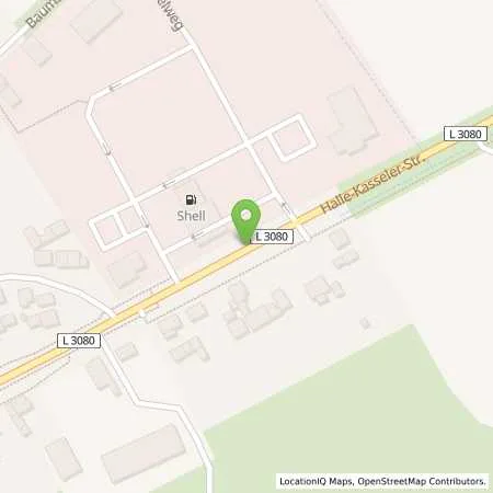 Standortübersicht der Tankstelle Shell Station in 99759 Niedergebra