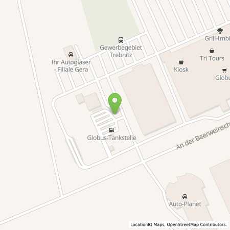 Standortübersicht der Erdgas (CNG) Tankstelle: Globus Markt in 07554, Gera
