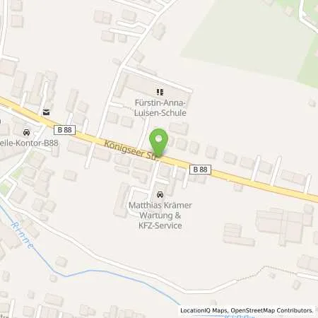 Standortübersicht der Tankstelle Avia Station in 07422 Bad Blankenburg