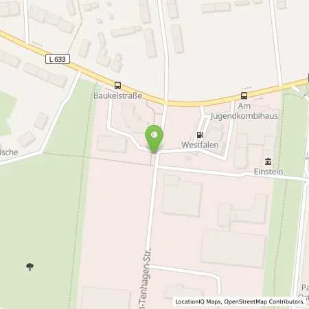 Standortübersicht der Tankstelle Westfalen Tankstelle in 46240 Bottrop