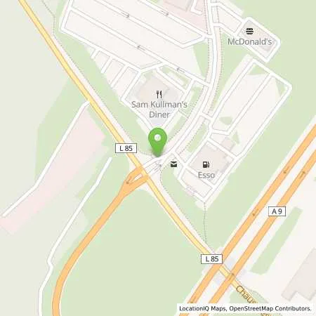 Standortübersicht der Tankstelle Esso Autohof in 14822 Linthe