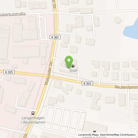 Standortübersicht der Tankstelle Shell Station in 30853 Langenhagen