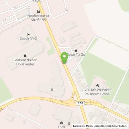 Standortübersicht der Tankstelle Aral Station Silberberg in 59269 Beckum