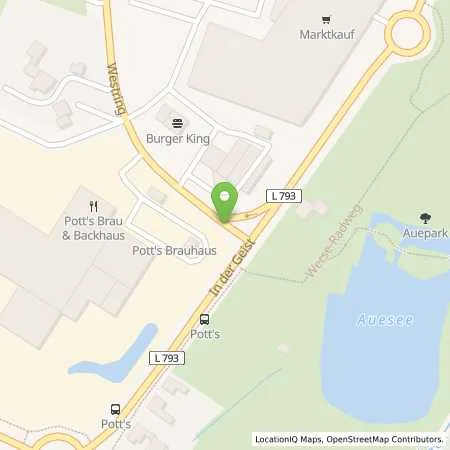 Standortübersicht der Tankstelle Westfalen Tankstelle in 59302 Oelde