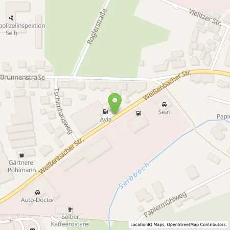 Standortübersicht der Tankstelle Freie Tankstelle Autohaus König in 95100 Selb