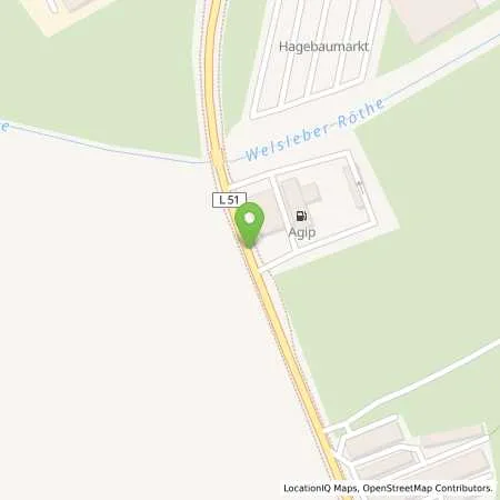 Standortübersicht der Tankstelle Agip Tankstelle in 39218 Schönebeck