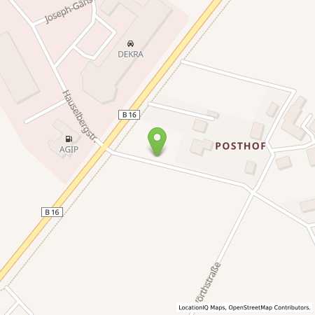 Standortübersicht der Erdgas (CNG) Tankstelle: Agip Tankstelle in 86609, Donauwörth
